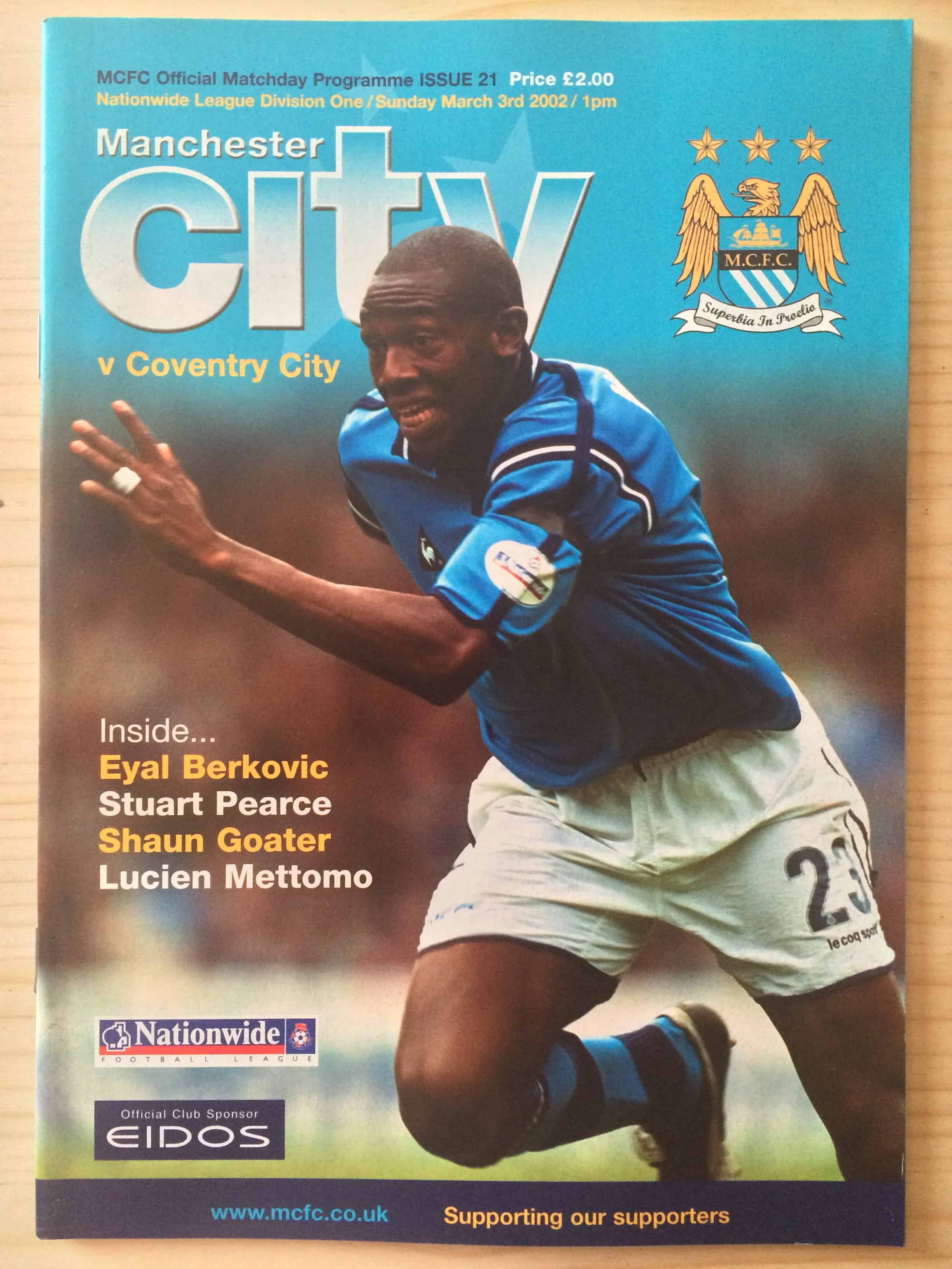 Manchester City FC v Coventry City FC